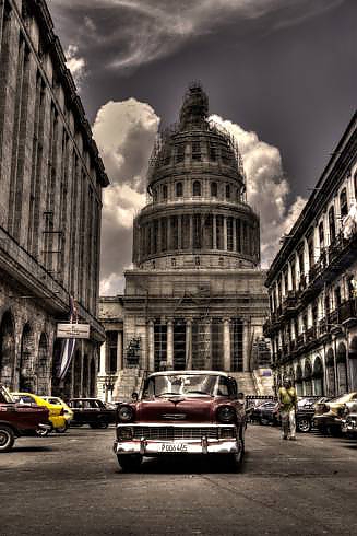 Vista del Capitolio de la Habana