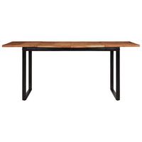 mesa de comedor  mesa de cocina 180x90x75 cm madera maciza acacia