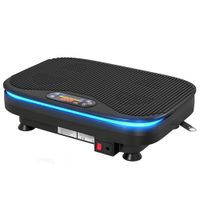 sportnow plataforma vibratoria con 99 velocidades 3 programas altavoz bluetooth pantalla led mando a distancia bandas elasticas   aosom espana