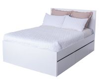 cama nido alpha 140x190cm 2 cajones 1 mesita y cama blanco