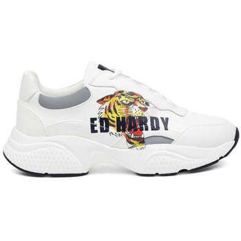 Ed Hardy Zapatillas Insert Runner Tiger-White/Multi para hombre