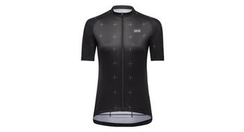 Maillot de manga corta gore wear daily mujer negro blanco