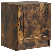 armario de noche roble ahumado 43 x 345 x 47 cm vidaxl