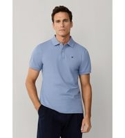 hackett london para hombre hm5600148 polo slim fit logo azul l casual algodon manga corta