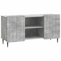 mueble de tv 102 x 345 x 52 cm gris hormigon vidaxl