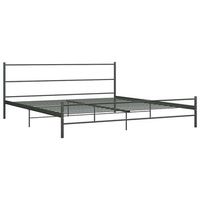 cama de matrimonio  cama de adulto  estructura de cama sin colchon metal gris 180x200 cm