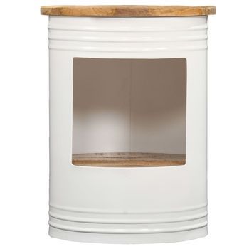 Mesa De Centro，mesa Auxiliar，mesa De Café De Madera Maciza De Mango 43x55 Cm