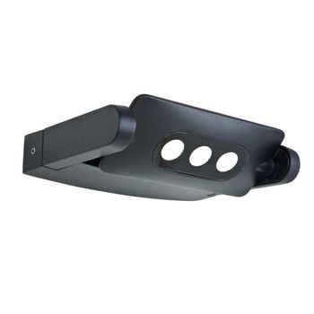 Aplique de pared de exterior led sigmund (3x3w)