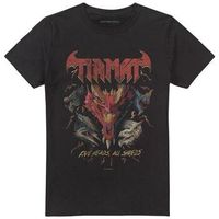 dungeons  dragons camiseta five heads para mujer