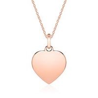 cadena grabable corazon de oro rosa 14 quilates