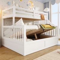 litera 90x200 cm  140x200 cm escalera hidraulica espacio almacenaje sin colchon blanco