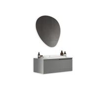 composicion bano 3 piezas venere gris mate en mdf