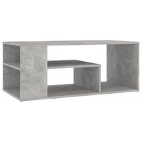 mesa de centro con estantes diseno moderno y contemporaneo 100 x 50 x 40 cm madera de ingenieria gris dec039231