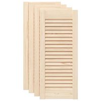 puerta de armario de lamas 4 uds 69x295 cm madera de pino vidaxl