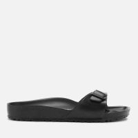 birkenstock womens madrid slim fit eva single strap sandals - black - eu 37uk 45