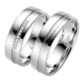 Alianzas oro blanco 6mm
