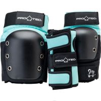 pro-tec street gear jr 3 pack - sky brown tealblack youth medium