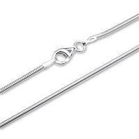 cadena de plata 925 cadena serpiente plata 16mm