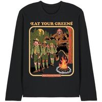 steven rhodes camiseta manga larga eat your greens para hombre