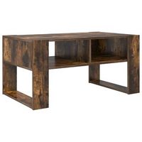 mesa de cafe roble ahumado 92 x 53 x 45 cm madera de ingenieria vidaxl