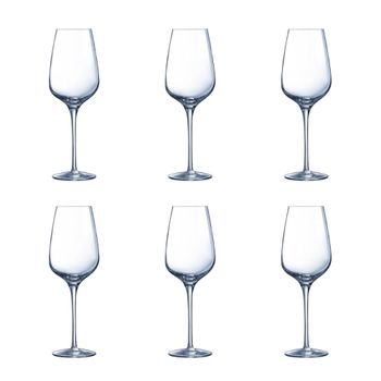 Juego de 6 copas vino cristal 45 cl