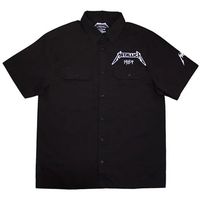 metallica camisa manga corta ride the lightning para mujer