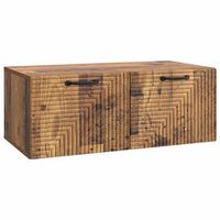 mueble para tv de pared madera envejecida 785 x 41 x 30 cm vidaxl