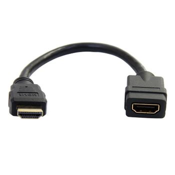 Cable Extensor HDMI 15 cm StarTech Macho a Hembra 4K UHD 30Hz