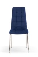 calgary blue velvet dining chairs - blue