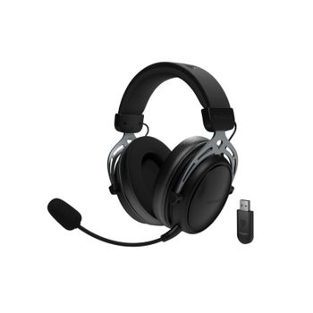 Auriculares Genesis Toron 706 inalámbricos Bluetooth y RF para gaming con micrófono negro