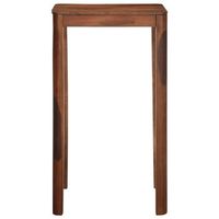 mesa alta  mesa bar de madera maciza de acacia 60x60x107 cm