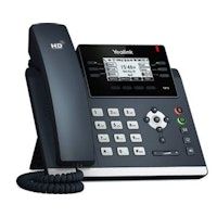 yealink sip-t41s telefono ip negro terminal con conexion por cable lcd 6 lineas