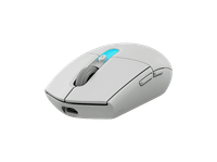 raton gaming - logitech g g305 x superlight inalambrico bluetooth-lightspeed 44000ppp 678 ips 8khz carga rapida personalizable pc-mac blanco