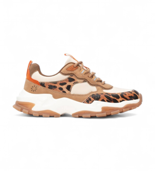 Refresh para mujer. 17310403-CAMEL Zapatillas 173104 marrón (35), 3 a 5cm, Cordones, Casual