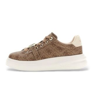 Guess para mujer. FLFEZ2FAL12 Botines Erizo marrón (36), Tela, 1 a 3cm, Cordones, Casual