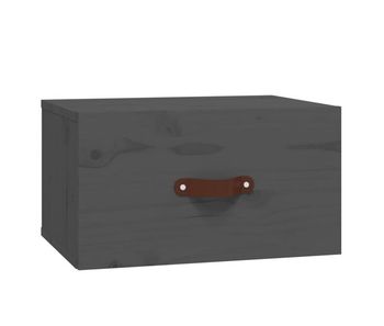 Vidaxl mesita de noche de pared gris 40x29,5x22 cm