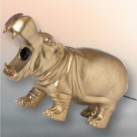 hippo gold table lamp hetty