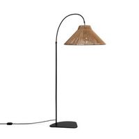 lampara de pie exterior metal y cuerda montreal natural