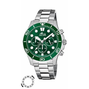 Reloj Lotus Hombre Excellent Multifunción Acero Esfera Verde 18756/2
