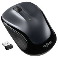 raton logitech inalambrico 1000 dpi dark silver ambidiestro 5 botones rueda