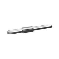 lampara led para cuadros y espejos de metal horizontal moderno negro midou