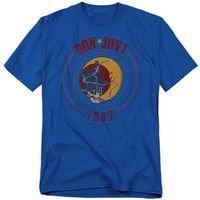 bon jovi camiseta 1987 para mujer