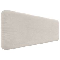dhome cabecero tapizado en pana liso redondeado pana para pared acusticos cabeceros absorbentes cabezal cama dormitorio blanco hueso 140cm