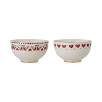 set de 2 cuencos de gres rojo