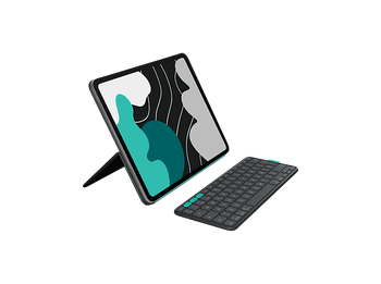 Funda con teclado - Logitech Flip Folio, iPad Pro-Air 13