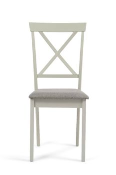 Ex-display Set of FOUR Epsom Oak and Grey Dining Chairs with Fabric Seats