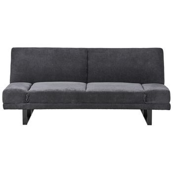 Sofá Cama Moderno De Chenilla Reclinable Estructura De Madera De Eucalipto Negro York