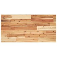 encimera tocador bano madera acacia acabado aceite 100x40x2 cm vidaxl