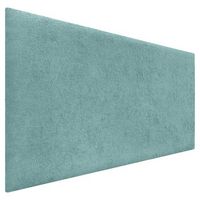 dhome cabecero turquesa 100cm acabado toalla soft tapizado liso 4cm grosor 50cm alto tejido suave para pared acusticos cabeceros absorbentes 100cm 4cm - 50 al - turquesa