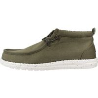 heydude zapatillas altas wally mid canvas para hombre